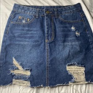 Shein denim skirt
